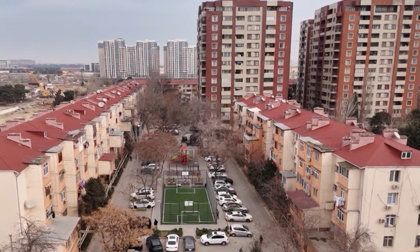 Apartment buildings in Baku, Azerbaijan