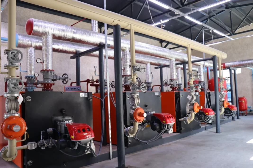 Heating infrastructure reconstruction work in Baku