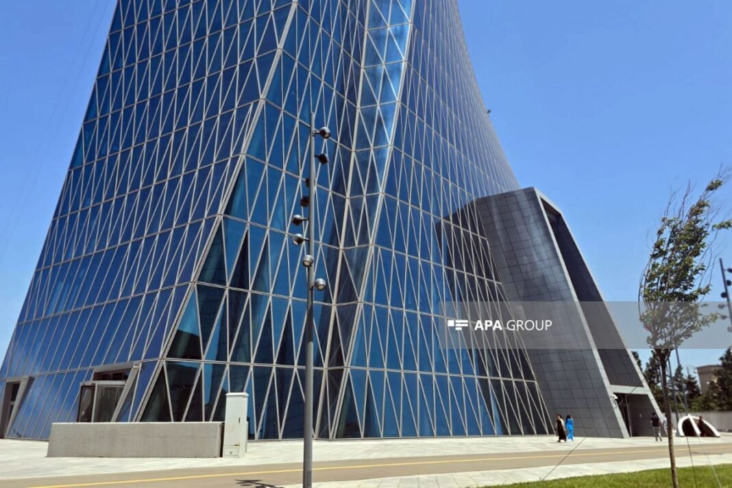 The Central Bank of Azerbaijan headquarters in Baku