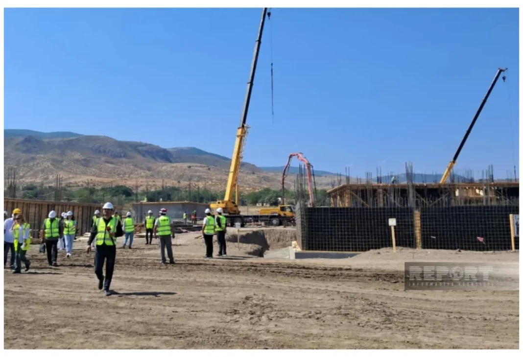 Construction of the first residential complex in Gubadli, Azerbaijan