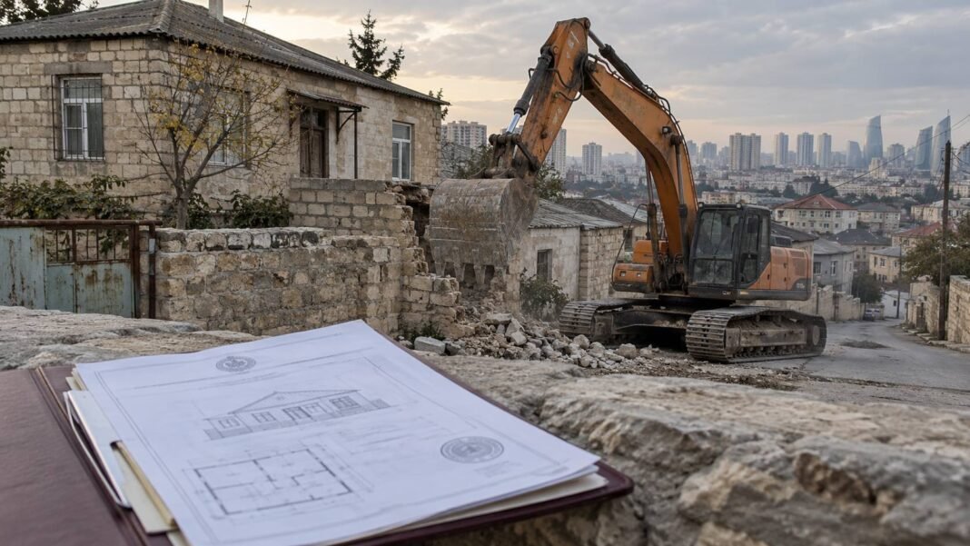 Residential buildings in Baku