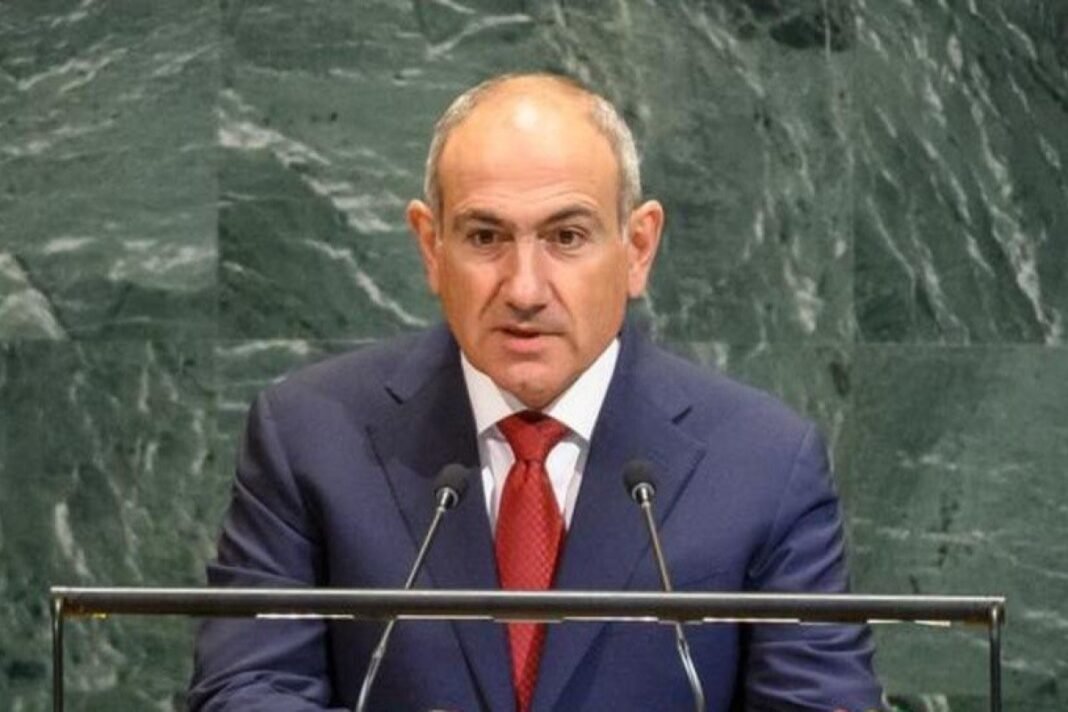 Armenian Prime Minister Nikol Pashinyan addresses the United Nations General Assembly