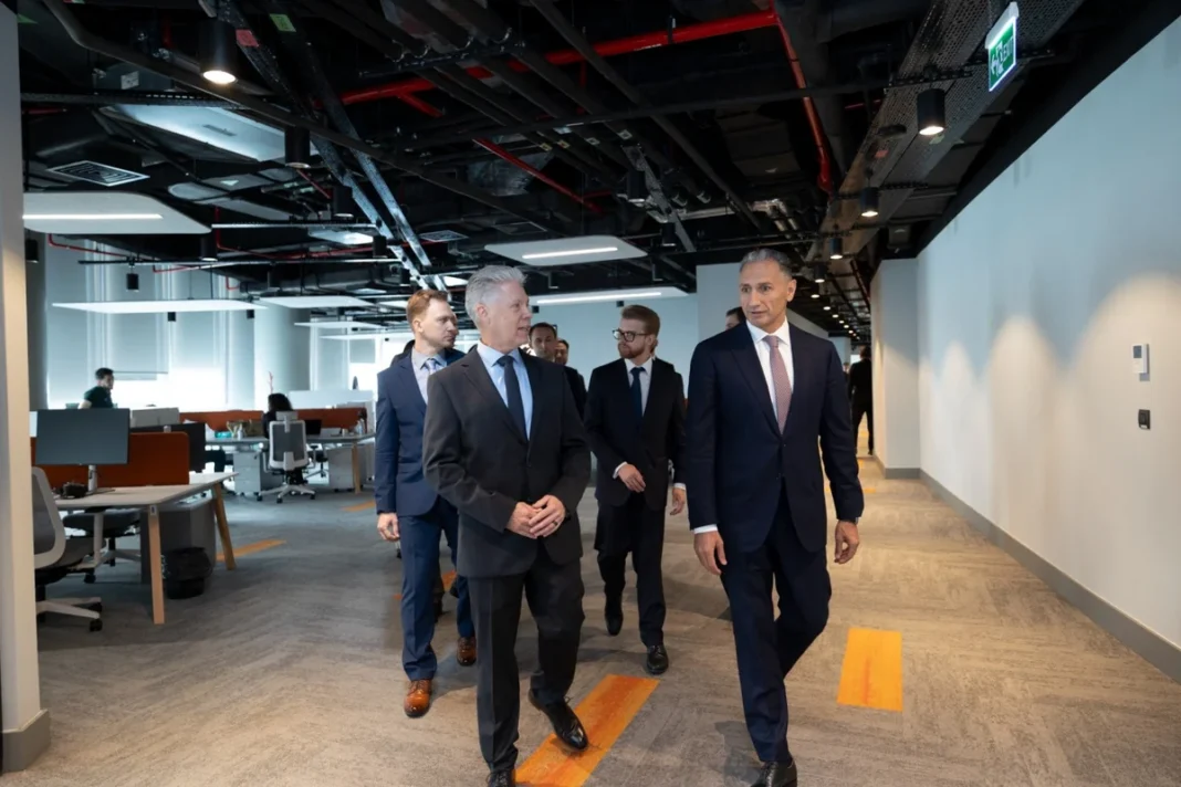 Rashad Nabiyev at the opening of Xsolla’s research and development center in Baku