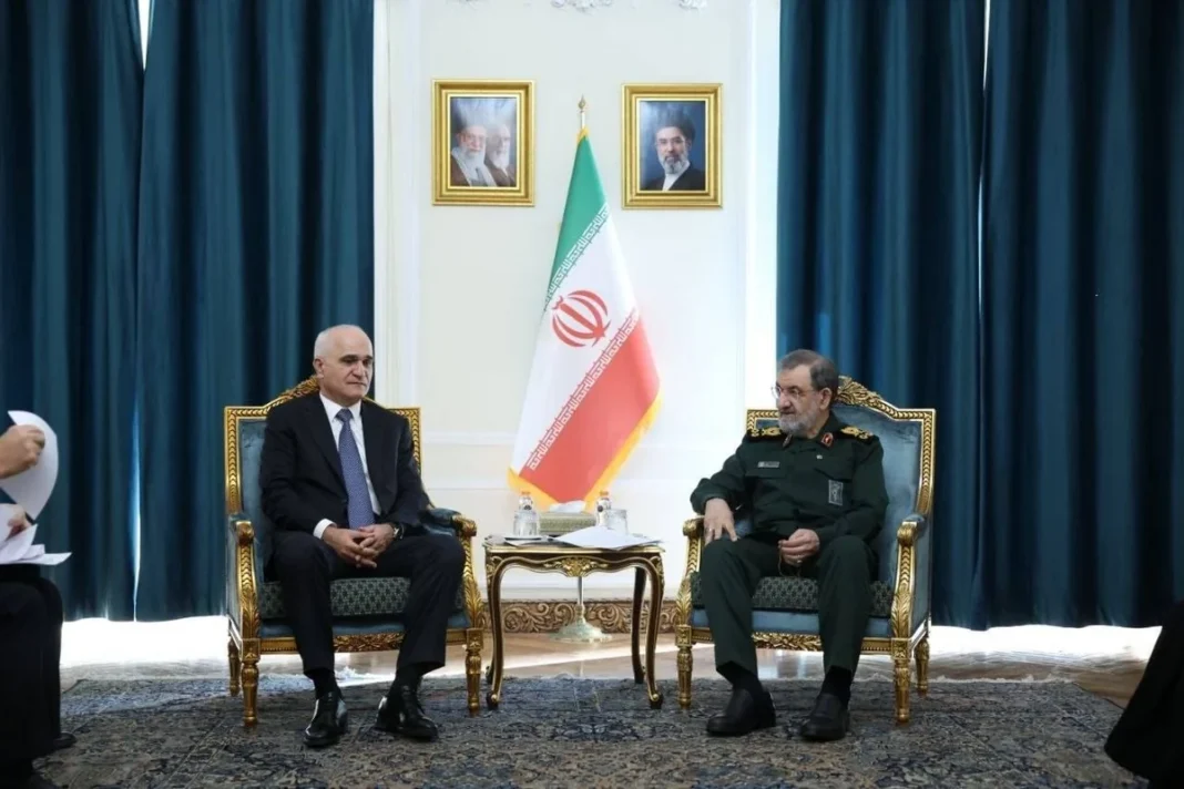Azerbaijani Deputy Prime Minister Shahin Mustafayev meets Iranian security chief Mohsen Rezaei in Tehran