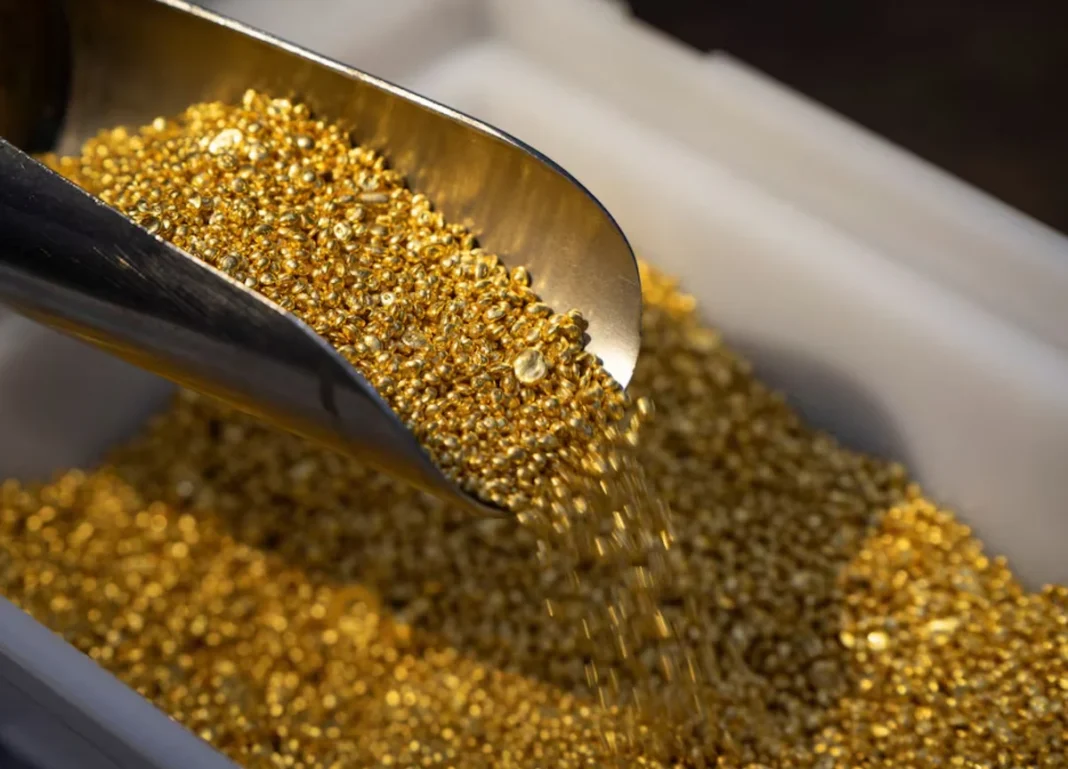 Gold bars representing Azerbaijan's non-oil export growth