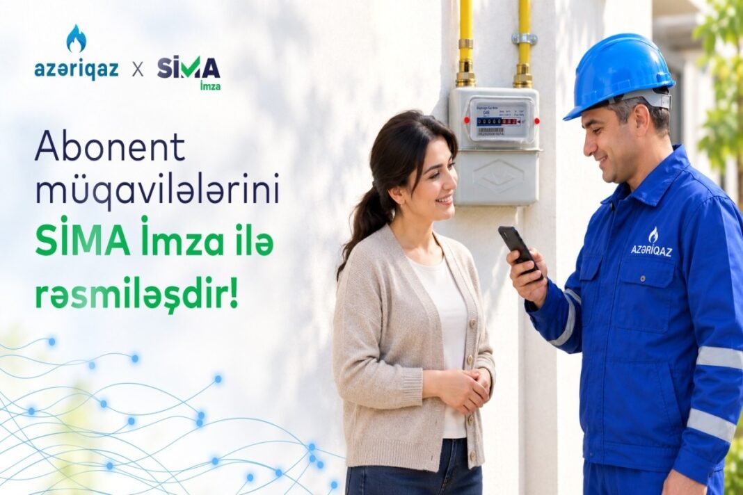 Azerigaz and SİMA digital gas contract service