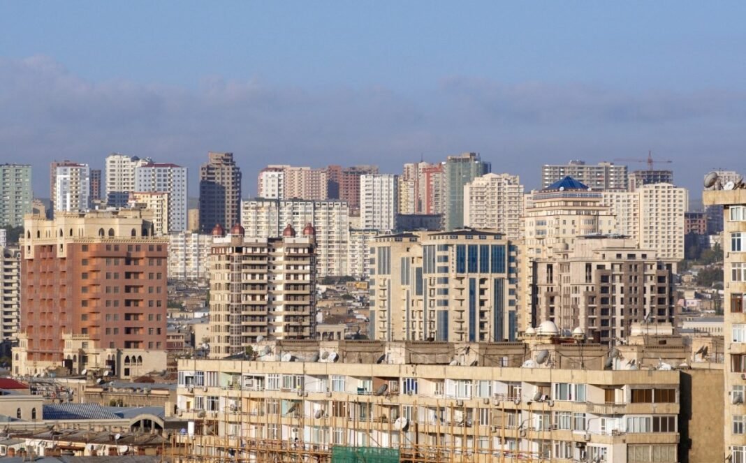 Apartment buildings in Baku, Azerbaijan