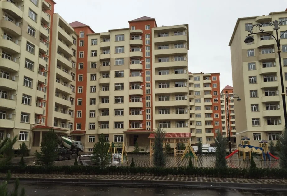 Apartment buildings in Baku