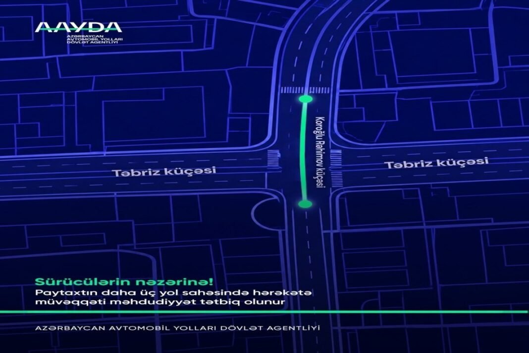 Traffic on a street in Baku