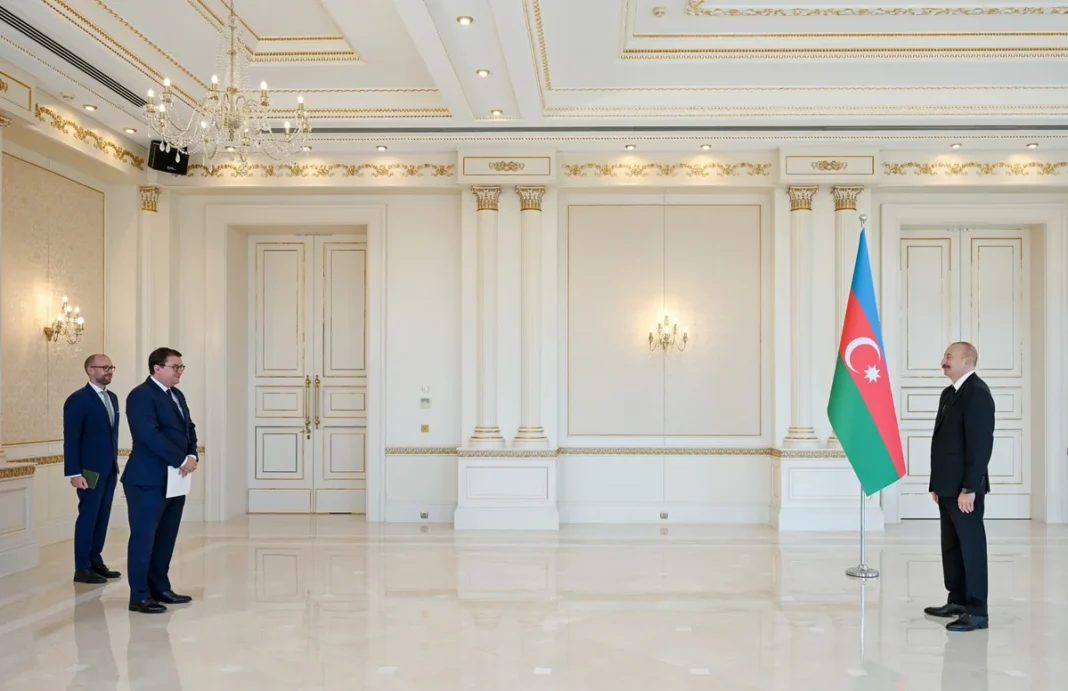 President Ilham Aliyev meets Austrian Ambassador Etienne Berchtold in Baku