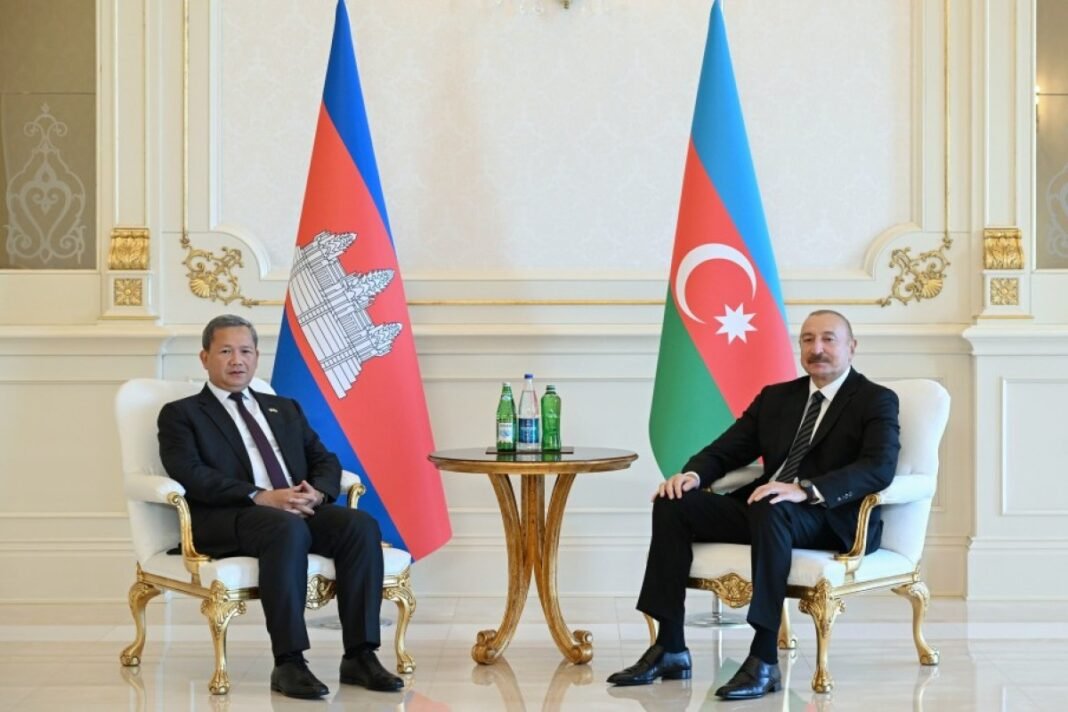 Azerbaijani President Ilham Aliyev and Cambodian Prime Minister Hun Manet meet in Baku