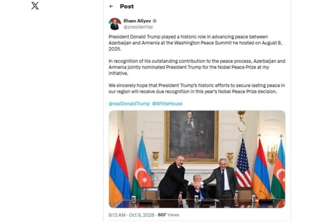 Azerbaijani President Ilham Aliyev
