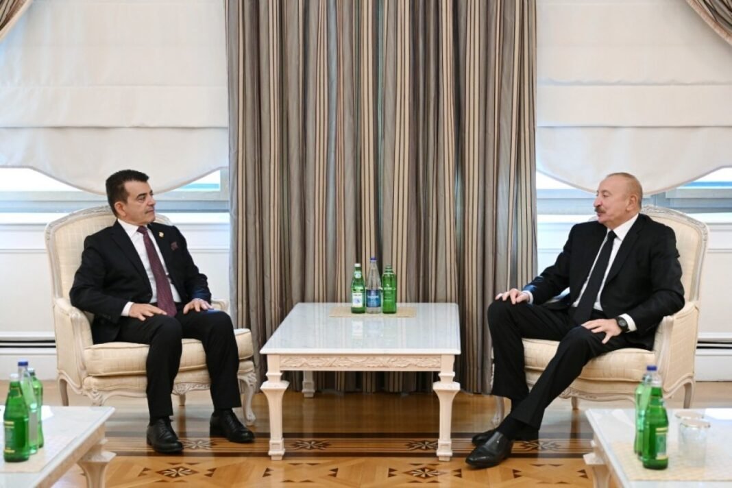 Azerbaijani President Ilham Aliyev meets ICESCO Director-General Salim M. AlMalik in Baku