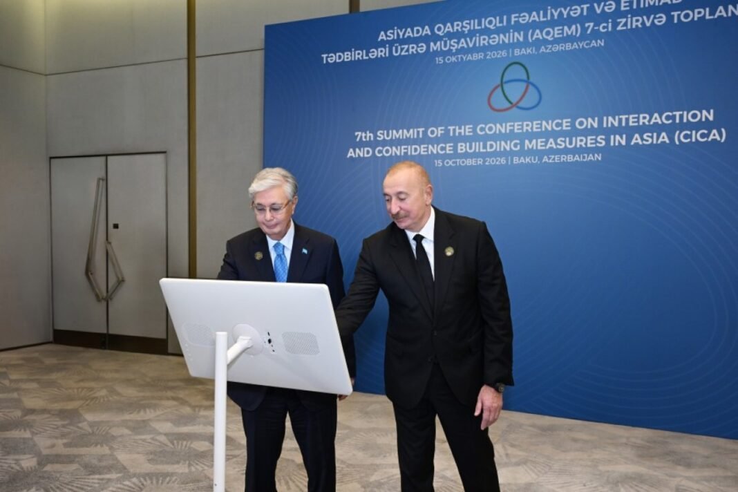 Presidents Ilham Aliyev and Kassym-Jomart Tokayev meet in Baku