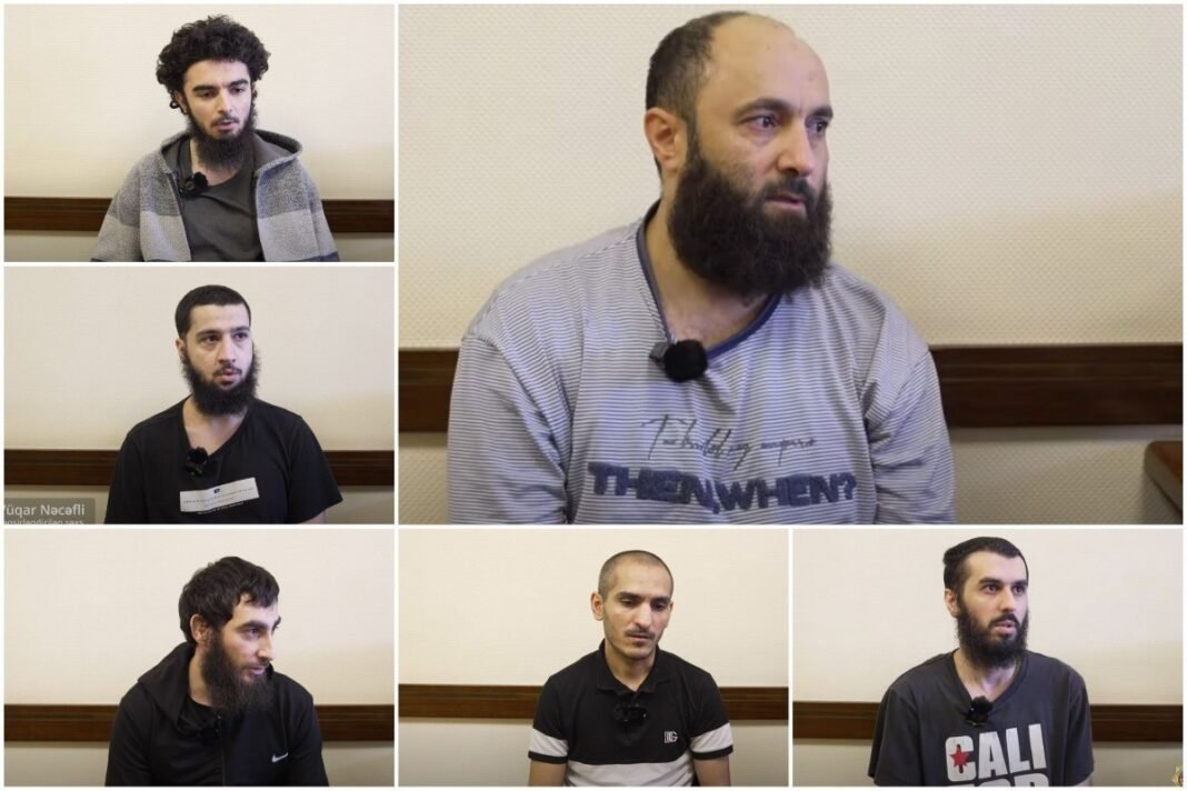 Defendants shown in Azerbaijan’s terrorism case