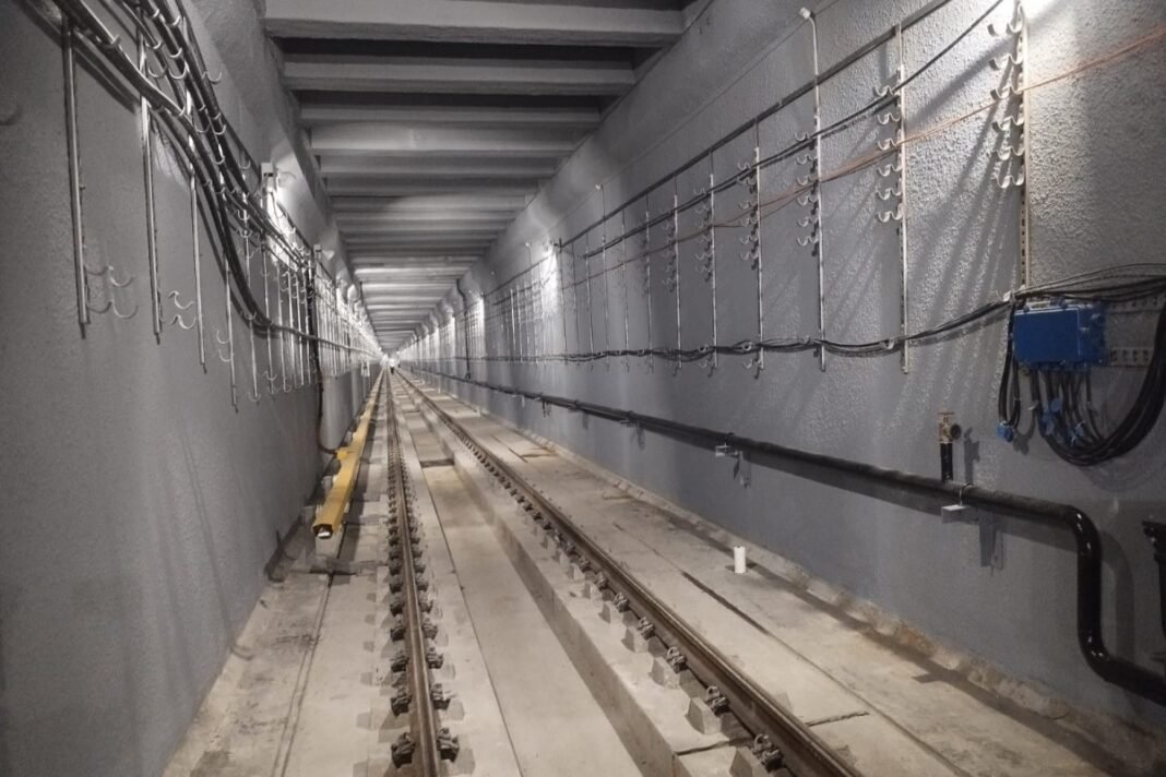 Baku Metro tunnel near Hazi Aslanov station