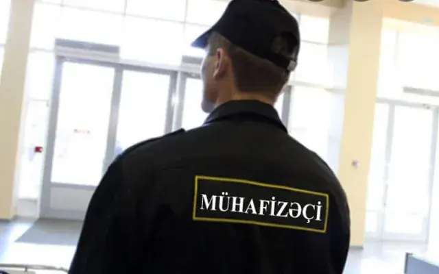 A school in Baku where a security guard was reportedly attacked