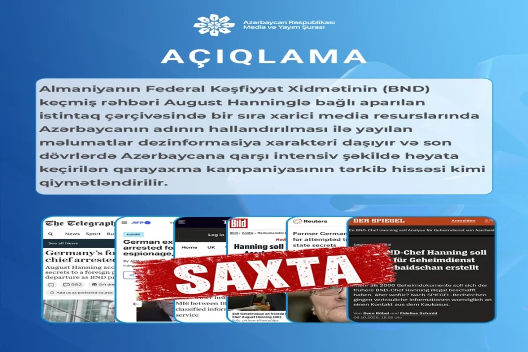 News reports about the investigation of former BND chief August Hanning