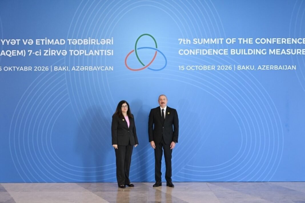 President Ilham Aliyev addresses the seventh CICA summit in Baku