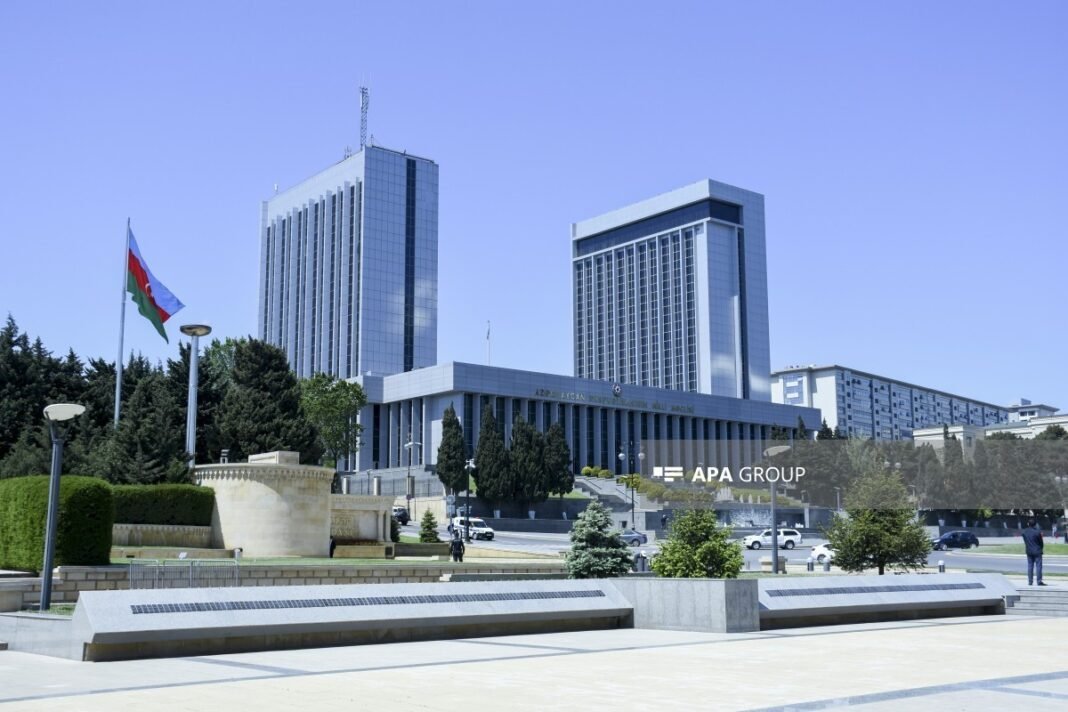 Azerbaijan Milli Majlis chamber during a parliamentary session