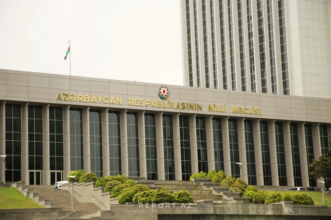The Milli Majlis building in Baku
