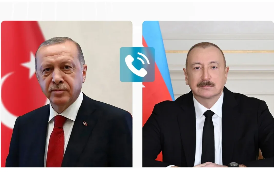 Turkish President Recep Tayyip Erdoğan and Azerbaijani President Ilham Aliyev