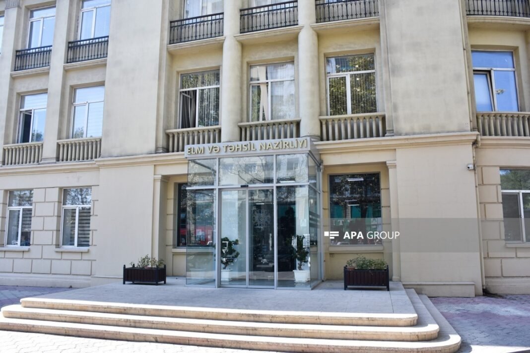Iranian flag outside a government building amid an education dispute with Azerbaijan