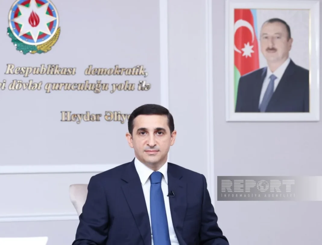 Azerbaijan Justice Minister Farid Ahmadov discussing enforcement-system reform
