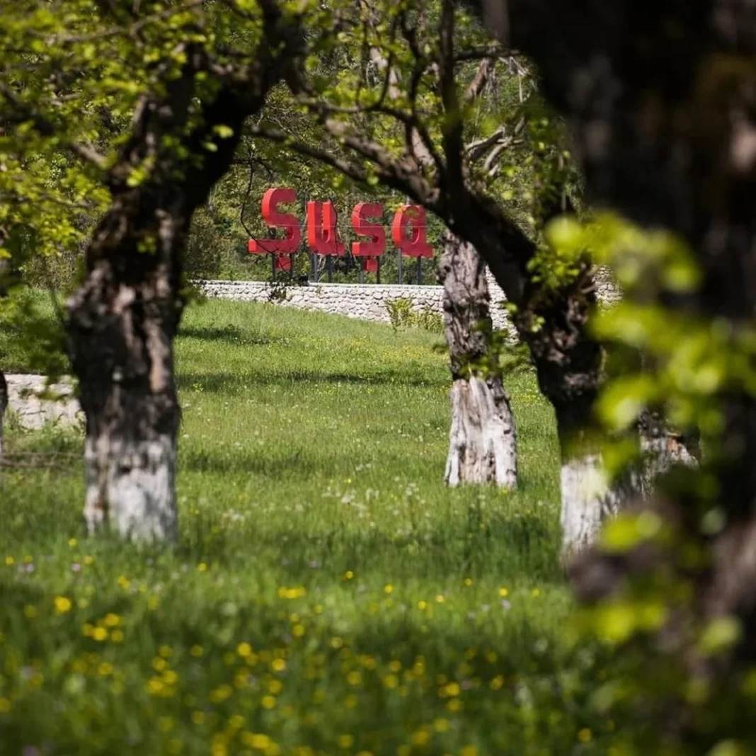 Trees and green space in Shusha. Illustrative photo.