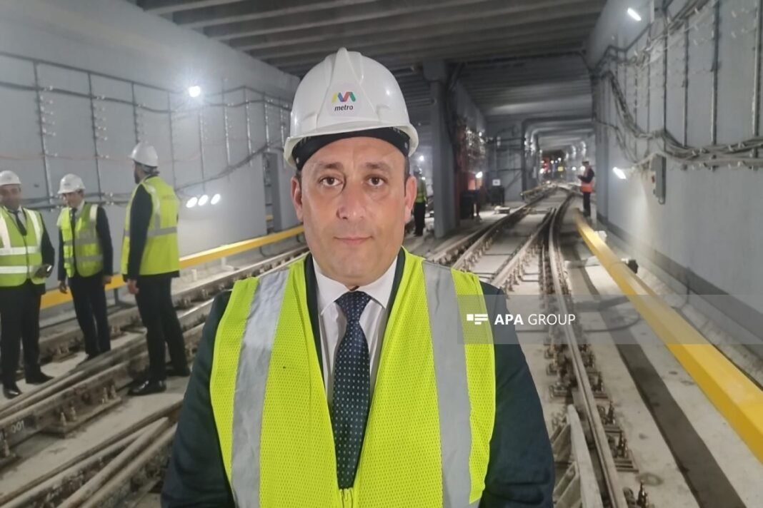 Baku Metro's 20 September station under construction