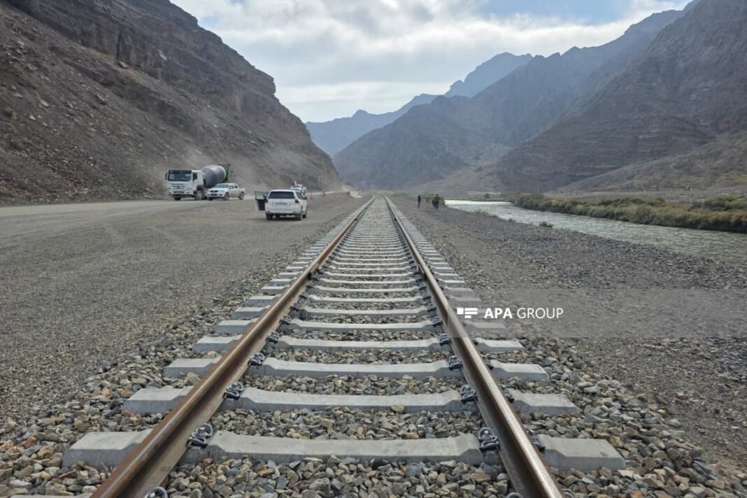 Railway construction in Nakhchivan toward the Zangezur corridor