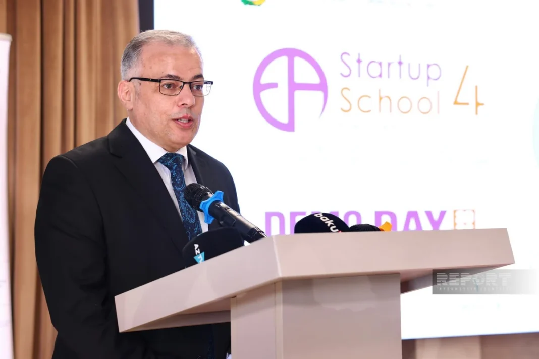 Startup ecosystem representatives at a Demo Day event in Baku