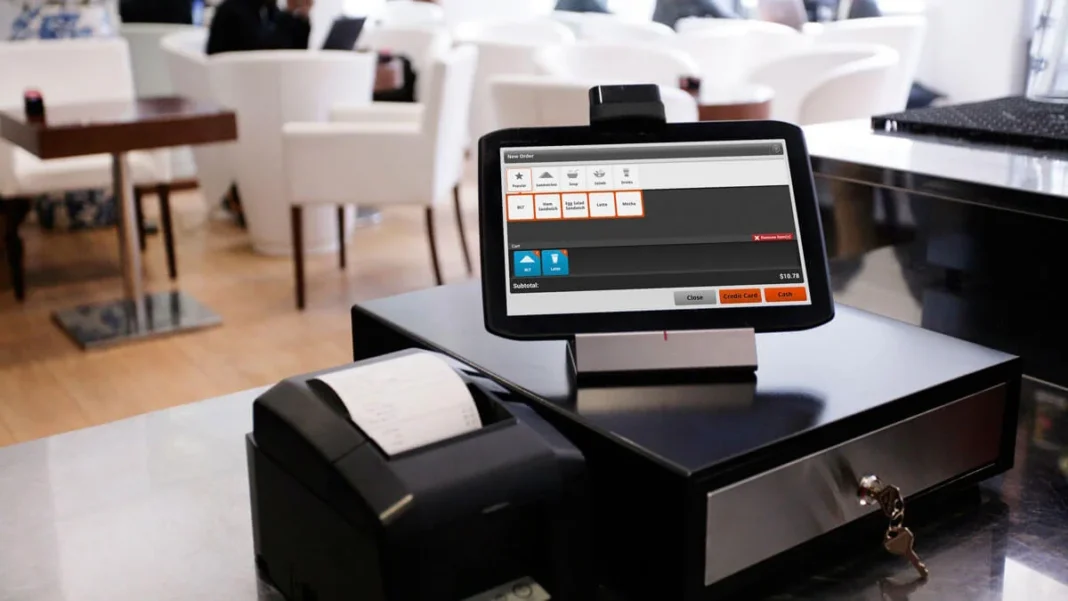 A point-of-sale cash register and receipt printer. Illustrative photo.