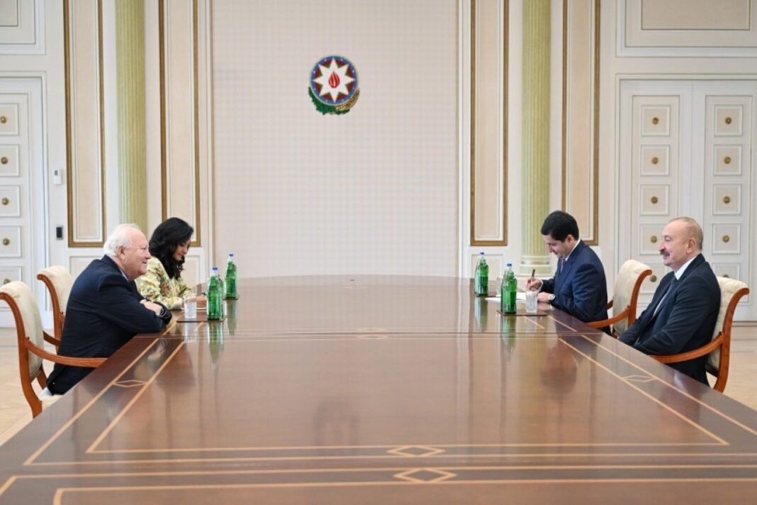 Azerbaijani President Ilham Aliyev meets UN Alliance of Civilizations chief Miguel Angel Moratinos