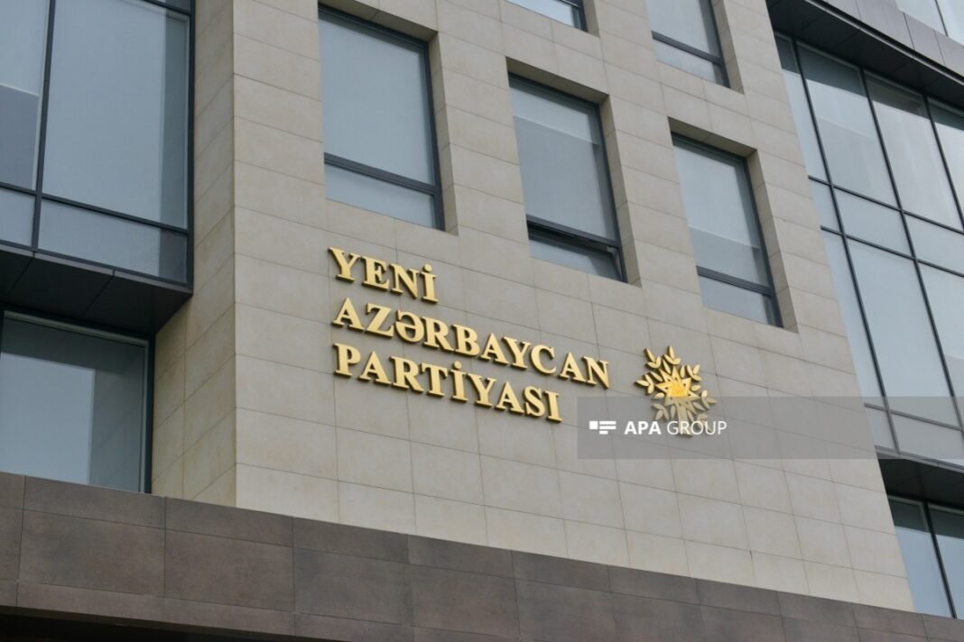 Headquarters of the New Azerbaijan Party in Baku